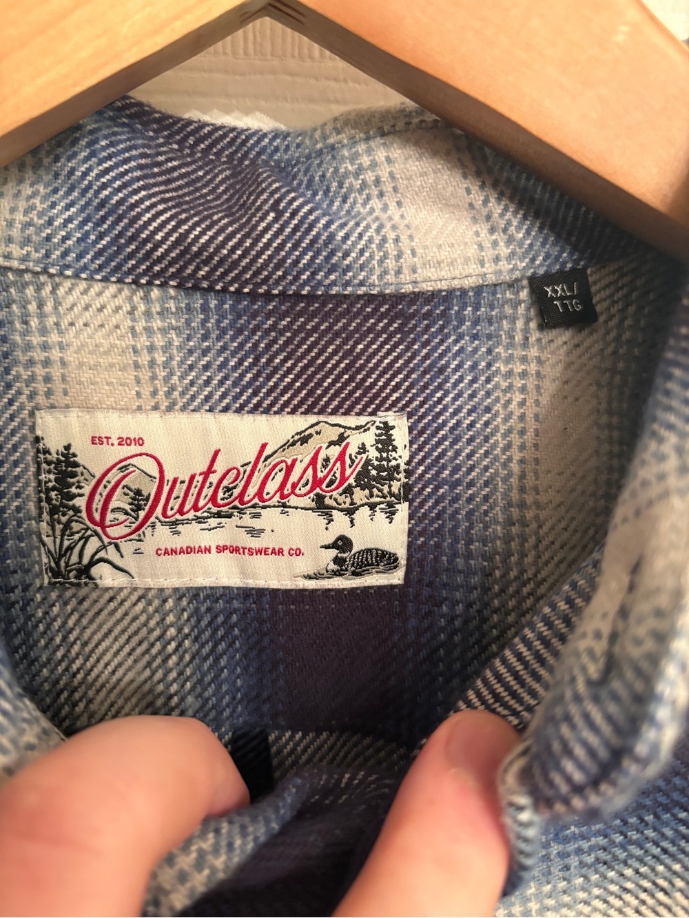 Outclass Blue Plaid Overshirt - Picture 3 of 5
